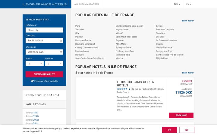 Screenshot of iledefrance-hotel.com