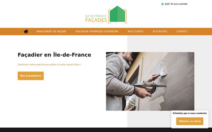 Screenshot of iledefrancefacaces.fr