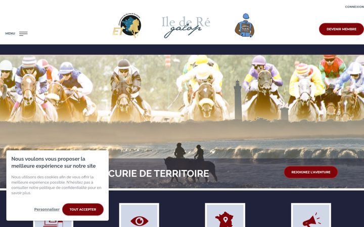 Screenshot of iledere-galop.com