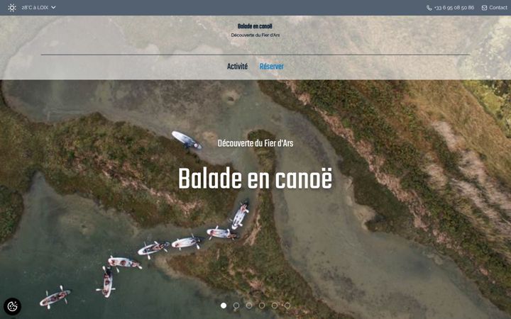 Screenshot of ilederecanoe.com