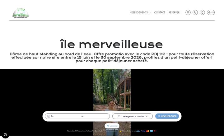 Screenshot of ilemerveilleuse.com