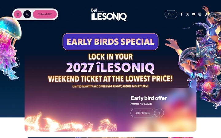 Screenshot of ilesoniq.com