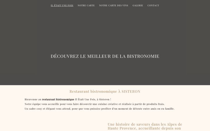 Screenshot of iletaitunefois-sisteron.fr