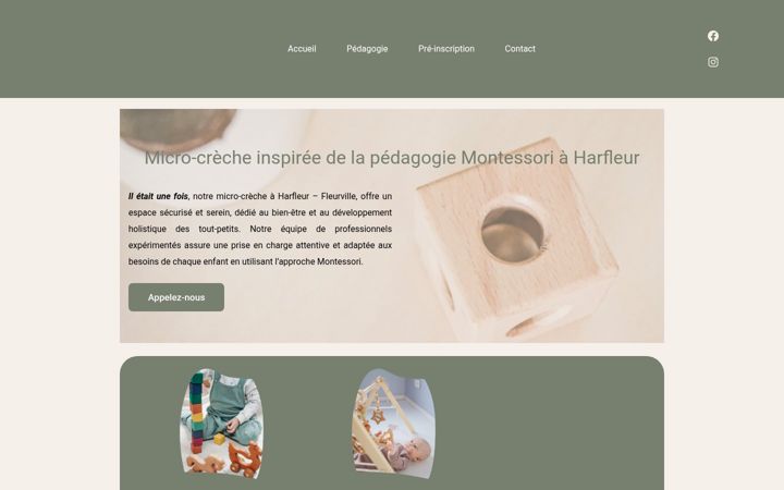 Screenshot of iletaitunefoiscreche.fr