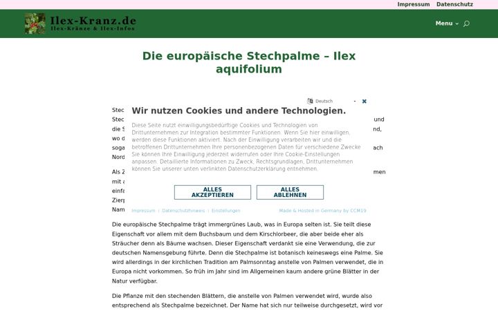 Screenshot of ilex-kranz.de