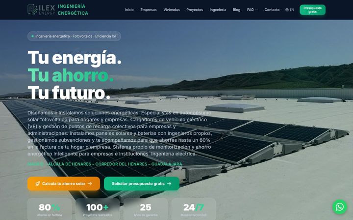 Screenshot of ilexenergy.es