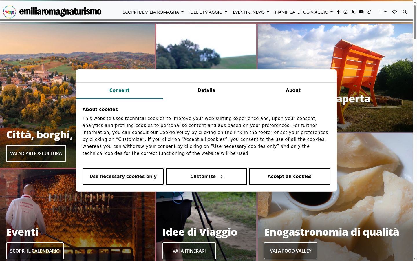 Screenshot tal-banner tal-kunsens muri qabel kwalunkwe interazzjoni