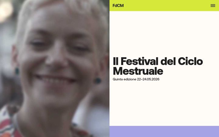 Screenshot of ilfestivaldelciclomestruale.com