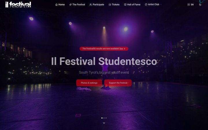 Screenshot of ilfestivalstudentesco.it