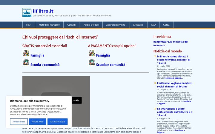 Screenshot of ilfiltro.it