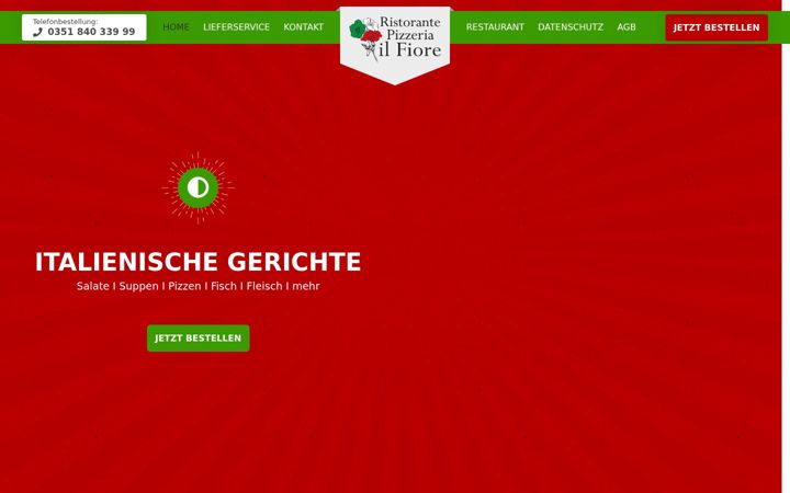 Screenshot of ilfiore-dresden.de
