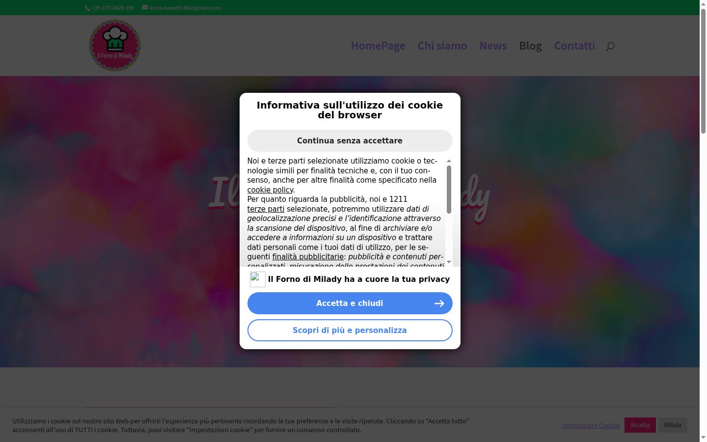Screenshot tal-banner tal-kunsens muri qabel kwalunkwe interazzjoni