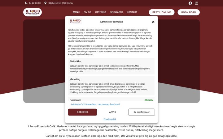 Screenshot of ilfornoherlev.dk
