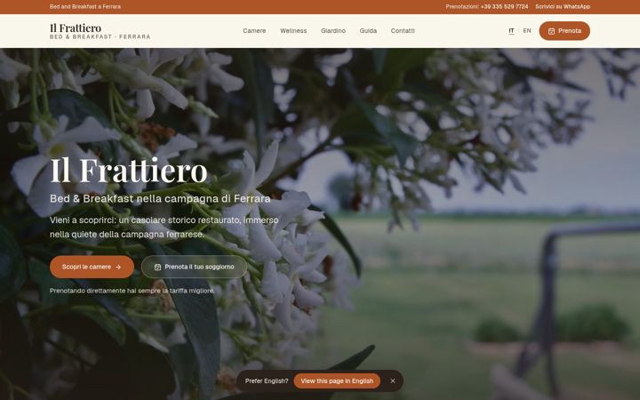 Screenshot of ilfrattiero.it