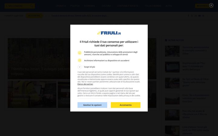Screenshot of ilfriuli.it