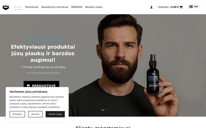 Posnetek zaslona ilgabarzda.lt