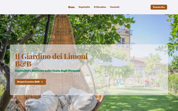 Screenshot of ilgiardinodeilimonibeb.com