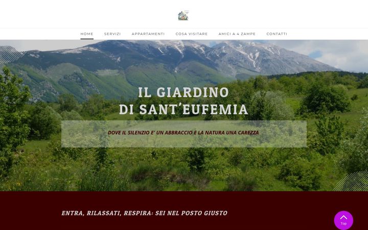 Screenshot of ilgiardinodisanteufemia.com