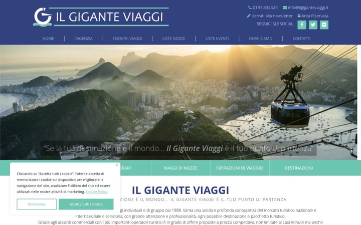 Screenshot of ilgiganteviaggi.it