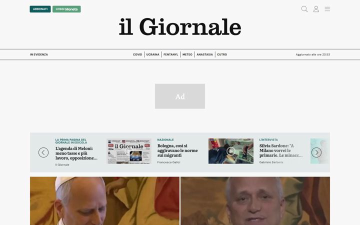 Screenshot of ilgiornale.it