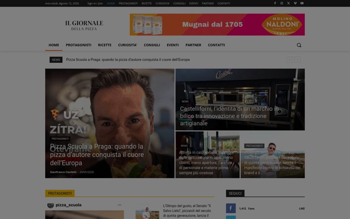 Screenshot of ilgiornaledellapizza.it