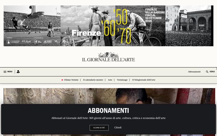 Screenshot of ilgiornaledellarte.com
