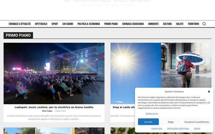 Screenshot of ilgiornaledellazio.it