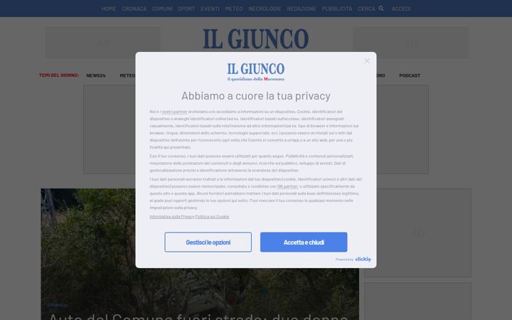 Screenshot of ilgiunco.net