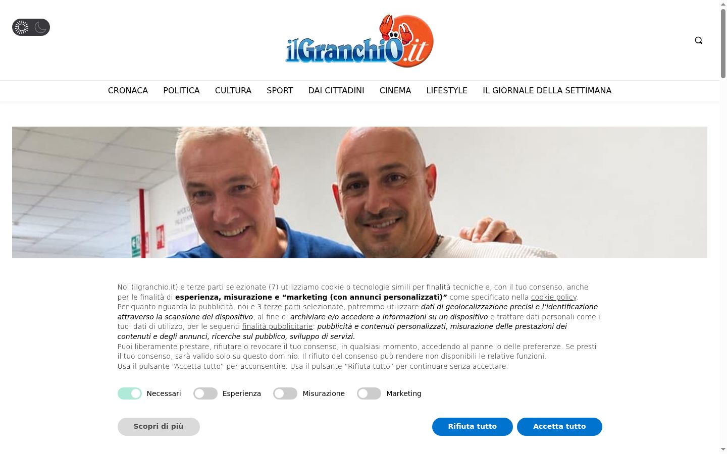 Screenshot tal-banner tal-kunsens muri qabel kwalunkwe interazzjoni