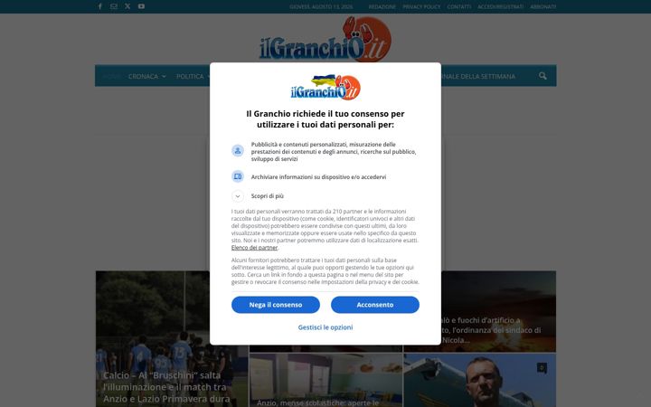 Screenshot of ilgranchio.it