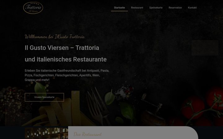 Screenshot of ilgusto-trattoria.de