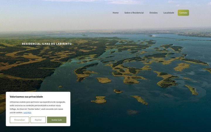 Screenshot of ilhasdolabirinto.com.br