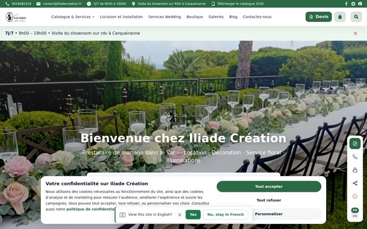 Screenshot of iliadelocation.fr
