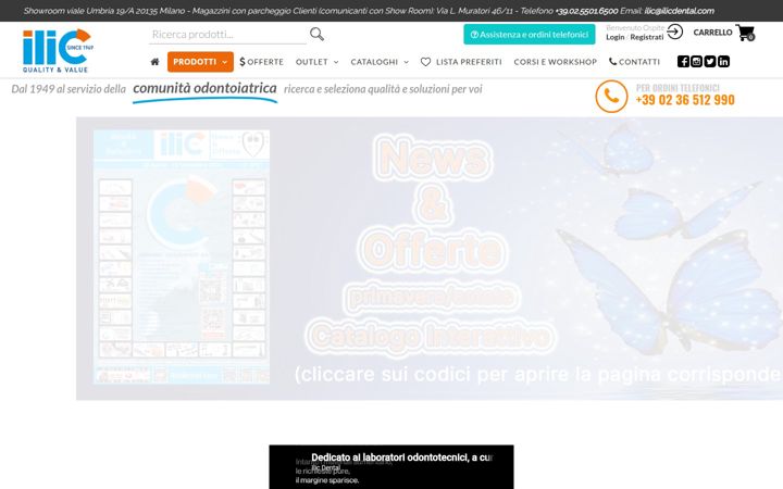 Snimka zaslona za ilicdental.com