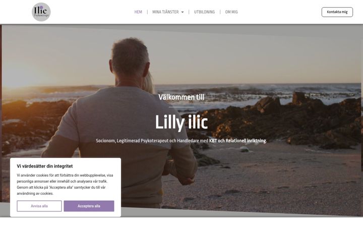 Screenshot of ilicpsykoterapi.se