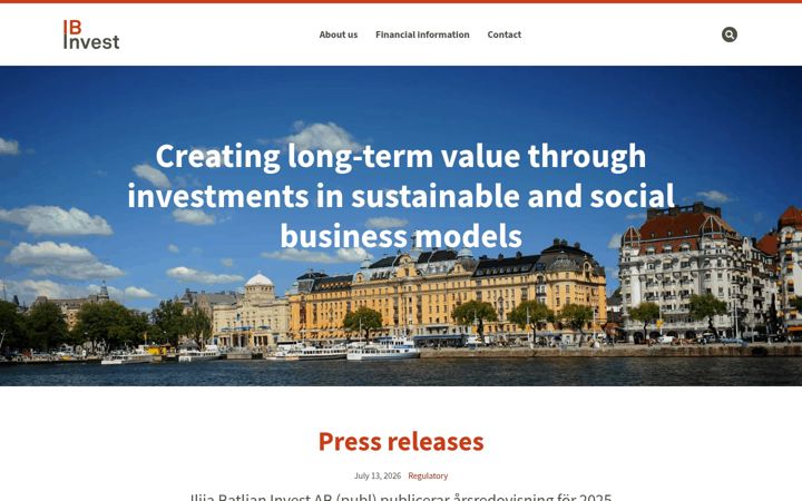 Screenshot of ilijabatljaninvest.com
