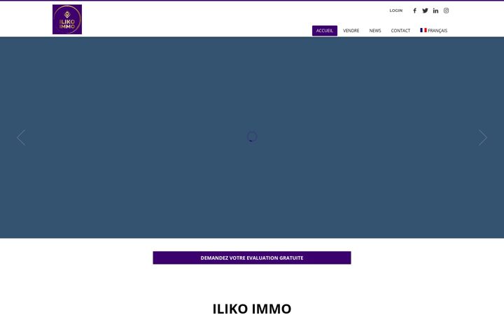 Screenshot of iliko-immo.ch