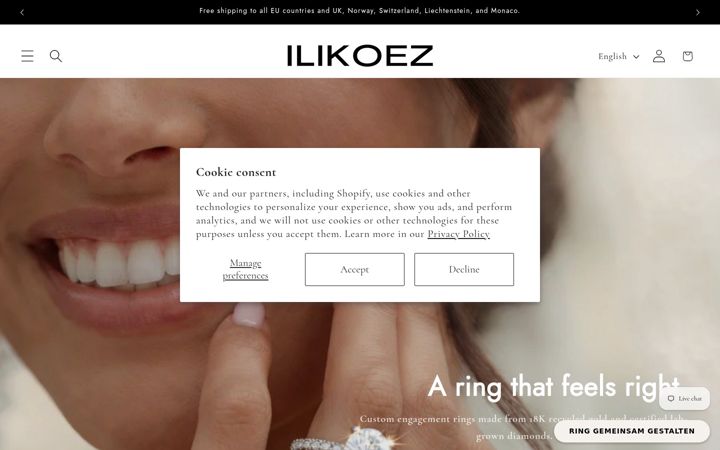 Screenshot of ilikoez.com
