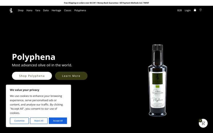 Screenshot of iline-organic.com