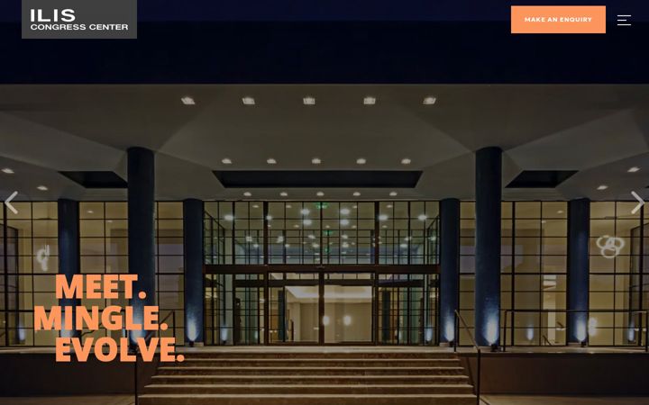 Screenshot of iliscongresscenter.gr