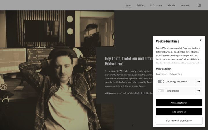 Screenshot of iljaleyberman.com