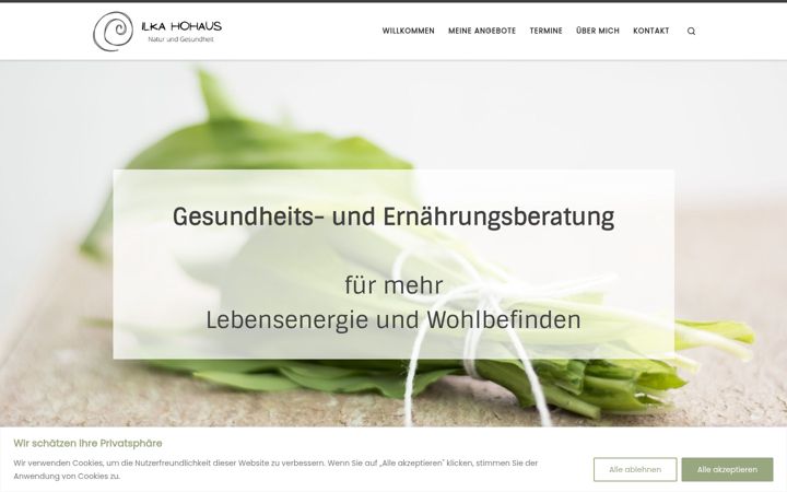 Screenshot of ilkahohaus.de