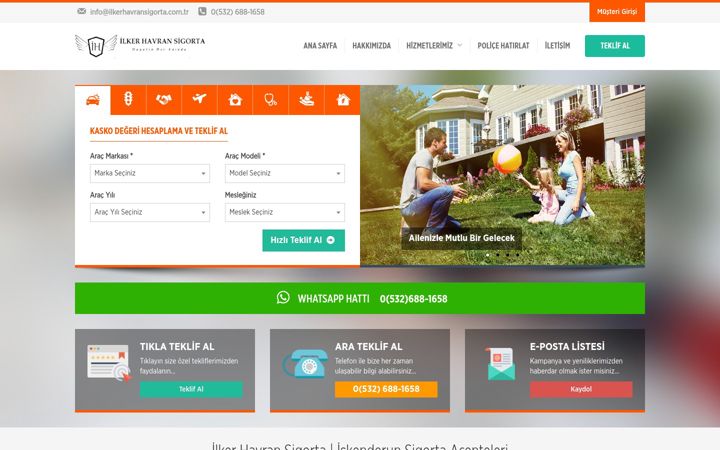 Screenshot of ilkerhavransigorta.com.tr