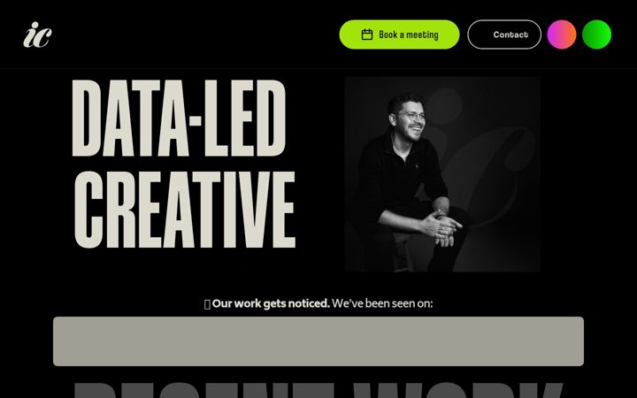 Screenshot of ilkleycreative.com