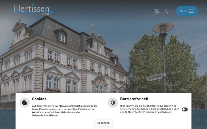 Screenshot of illertissen.de