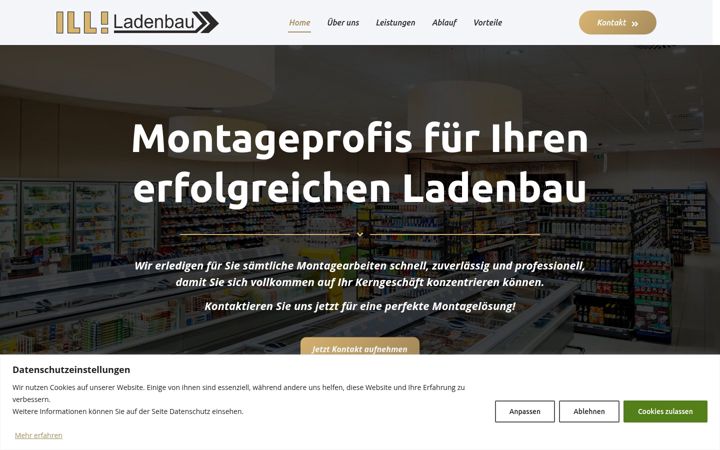 Screenshot of illi-ladenbau.de