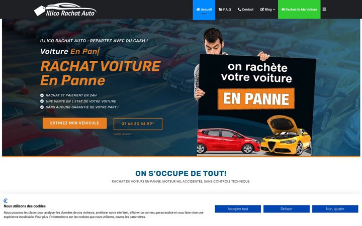 Screenshot of illico-rachat-auto.fr