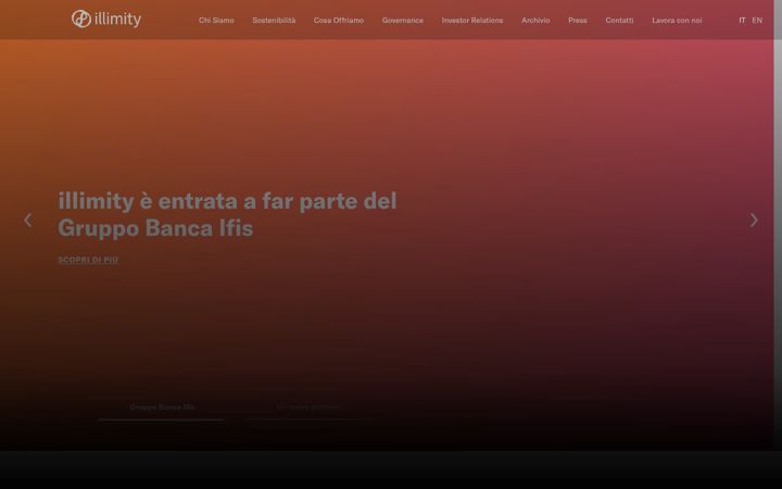 Screenshot of illimity.com