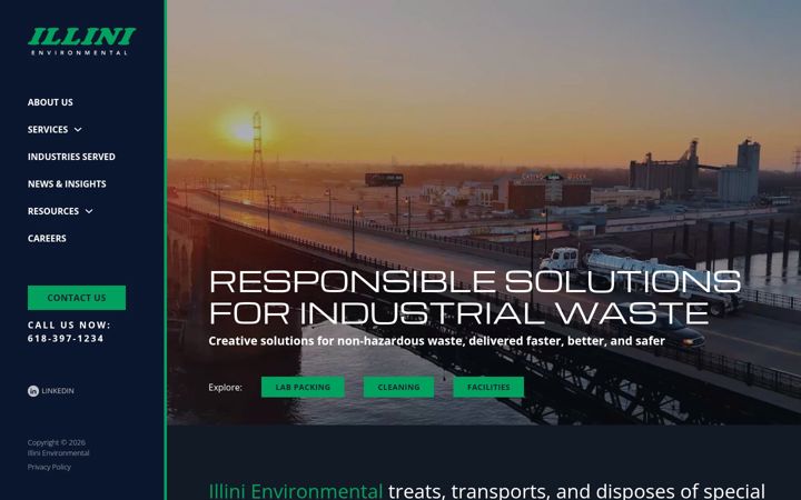 Screenshot of illinienv.com
