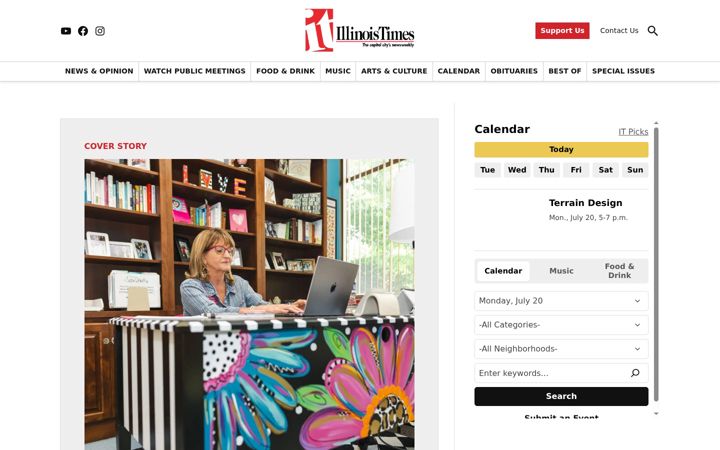 Screenshot of illinoistimes.com